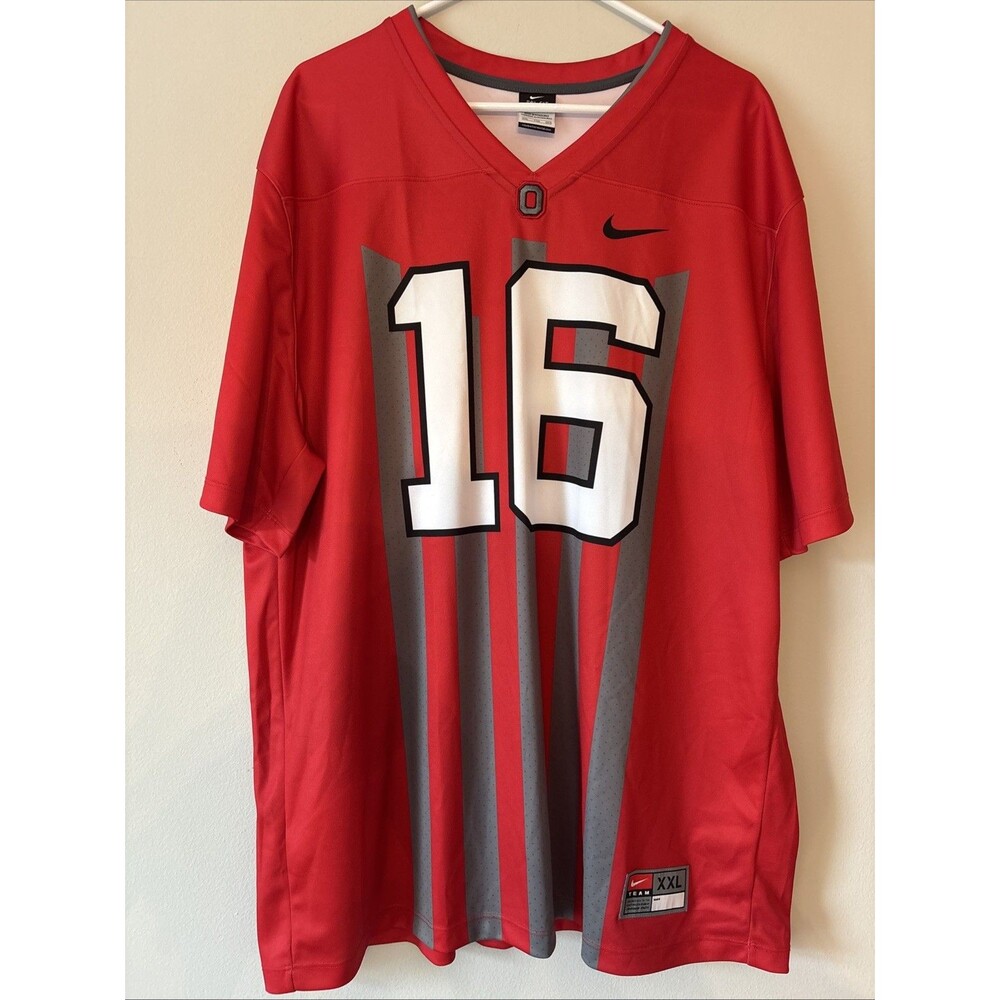 Ohio State Buckeyes Nike #16 (JT Barrett) 1916 Throwback Football Jersey 2XLarge
